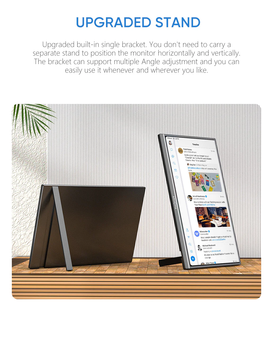 Arzopa A1M | 17.3' 1080p FHD Large IPS Portable Monitor for Work - Image 9