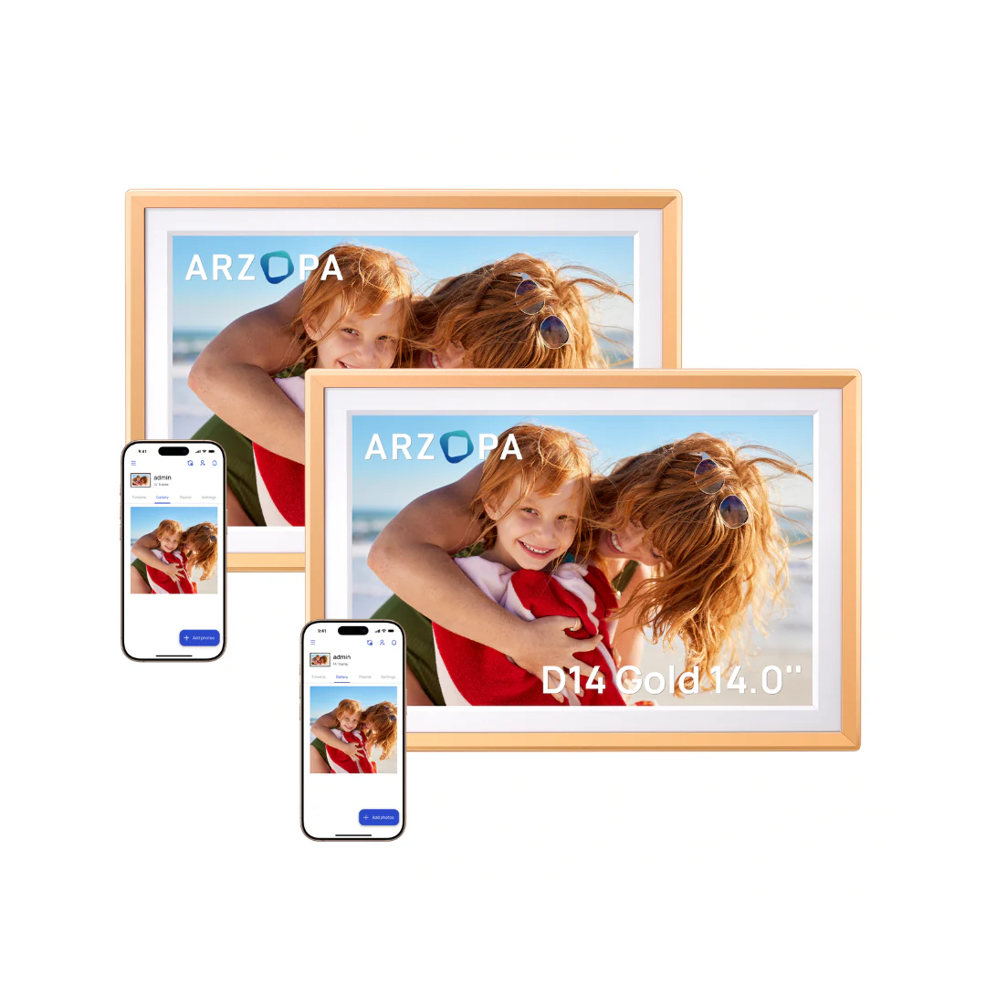 Arzopa D10 Champagne Gold | 10.1" Digital Photo Frame - Image 13