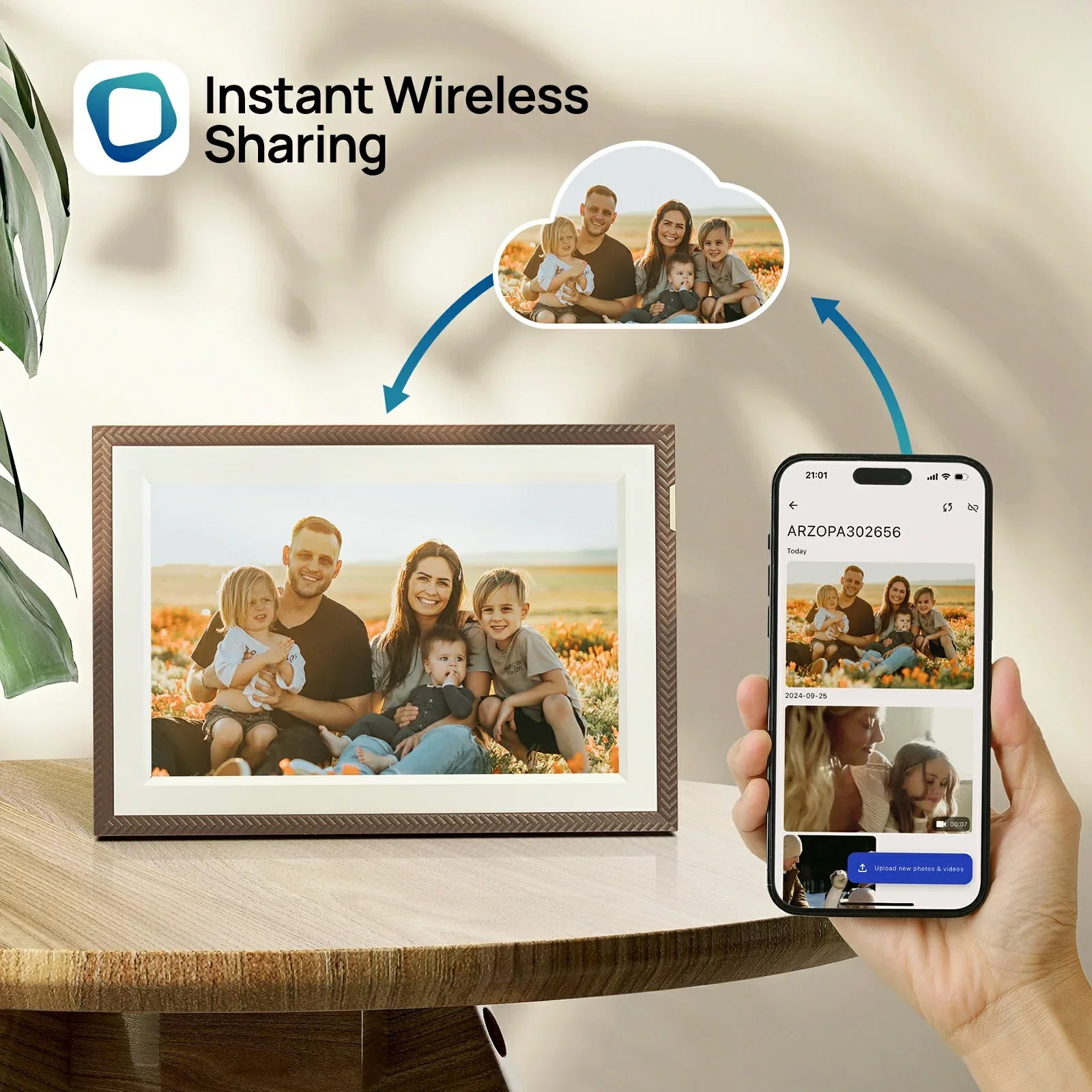 Arzopa D10 | 10.1" WiFi Digital Picture Frame - Image 3