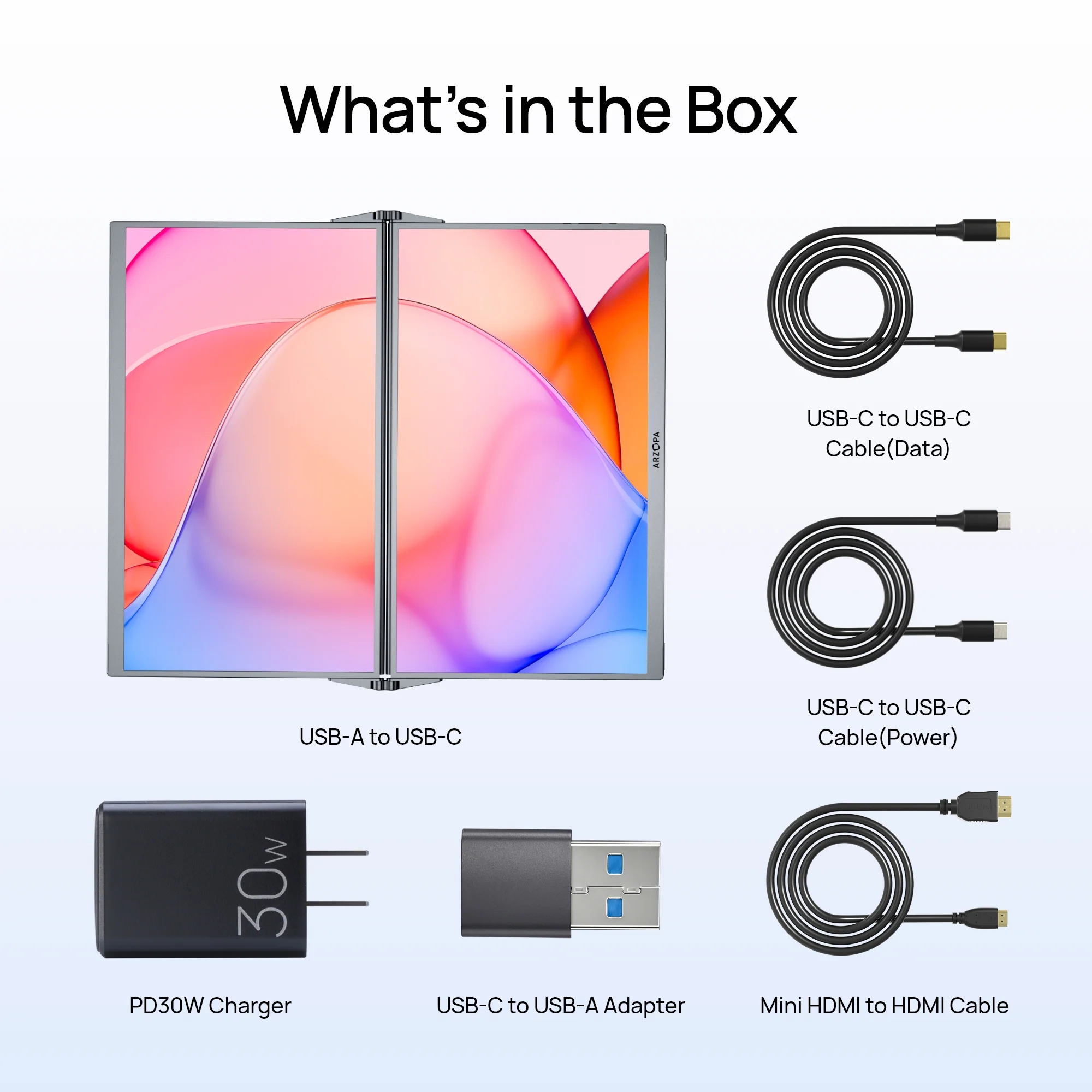 Arzopa E1 15.6" Portable Dual-Screen Monitor - Image 7