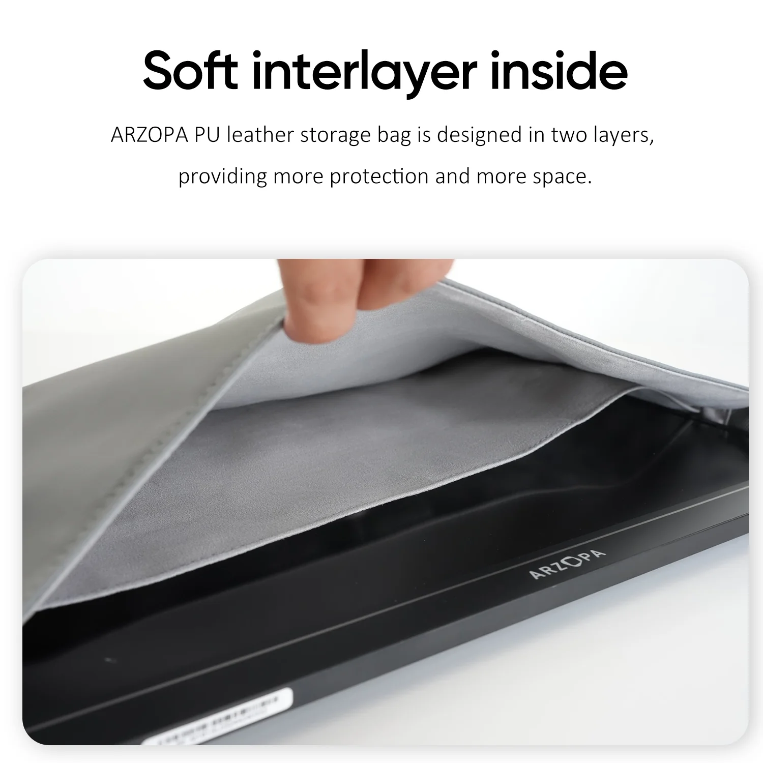 Arzopa 16.1" Portable Monitor Sleeve Bag - Image 4